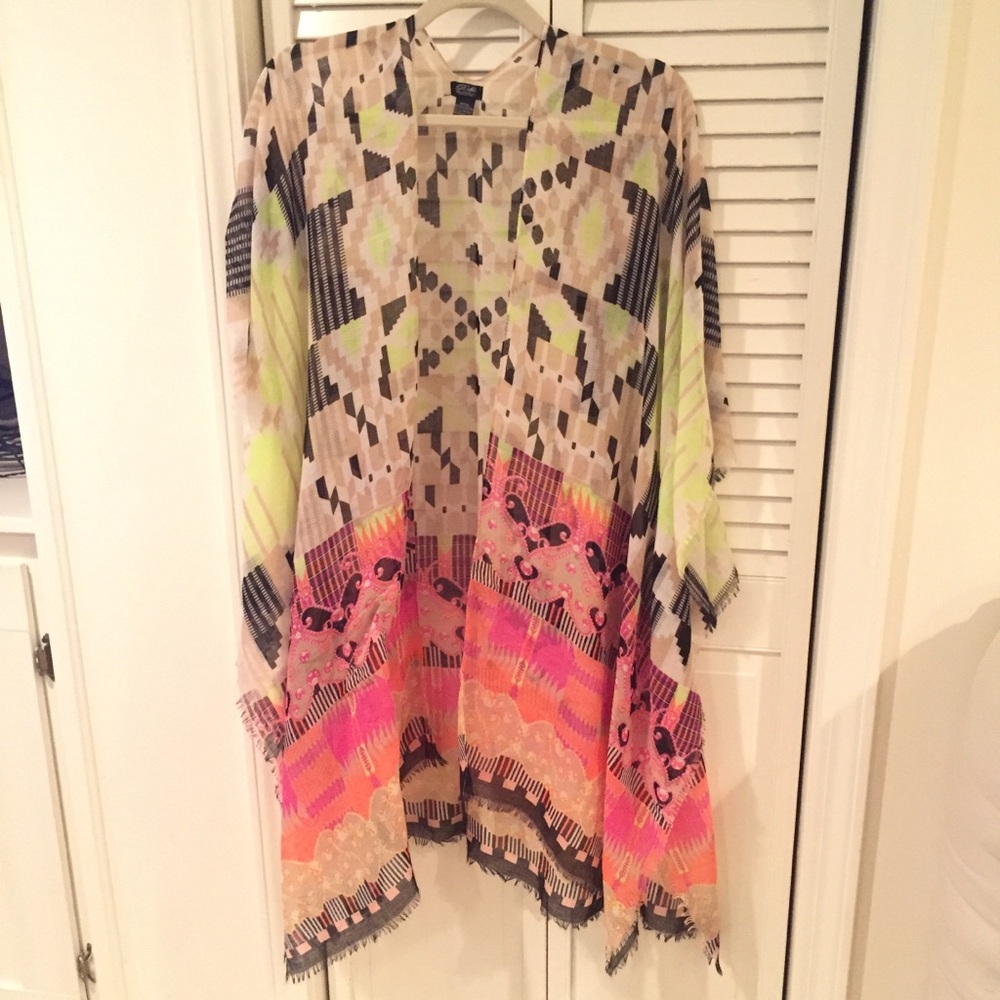 Women’s Multi Colored Kimono OS
